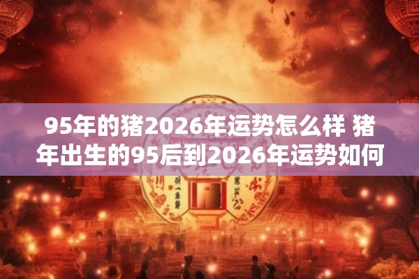 95年的猪2026年运势怎么样 猪年出生的95后到2026年运势如何 95年的猪2026年运势怎么样 猪年出生的95后到2026年运势如何