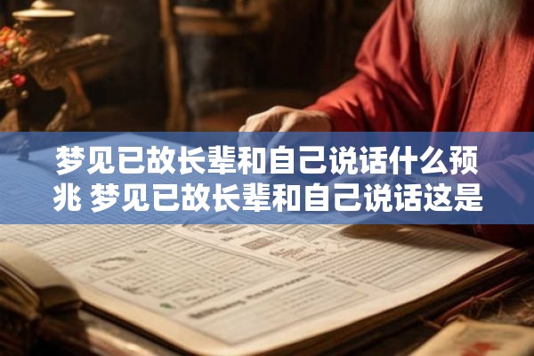 梦见已故长辈和自己说话什么预兆 梦见已故长辈和自己说话这是什么预兆 梦见已故长辈和自己说话什么预兆 梦见已故长辈和自己说话这是什么预兆