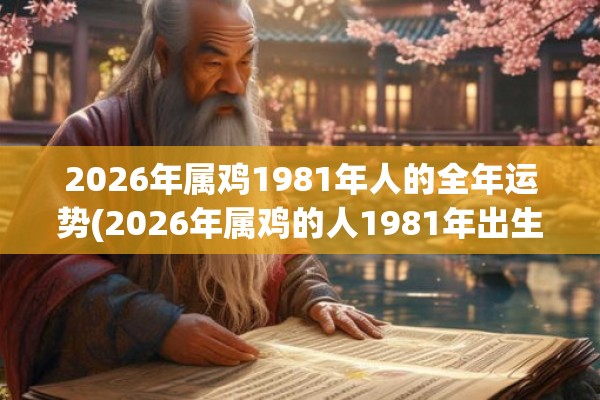 2026年属鸡1981年人的全年运势(2026年属鸡的人1981年出生整年运势如何)