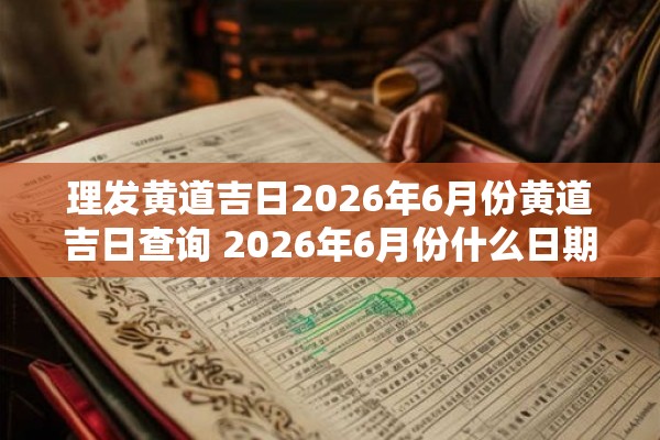 理发黄道吉日2026年6月份黄道吉日查询 2026年6月份什么日期是理发的黄道吉日