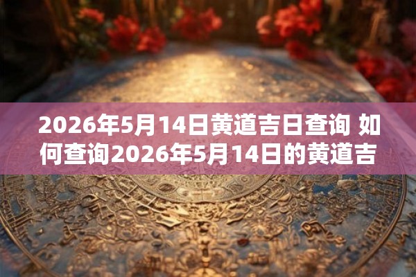 2026年5月14日黄道吉日查询 如何查询2026年5月14日的黄道吉日 2026年5月14日黄道吉日查询 如何查询2026年5月14日的黄道吉日