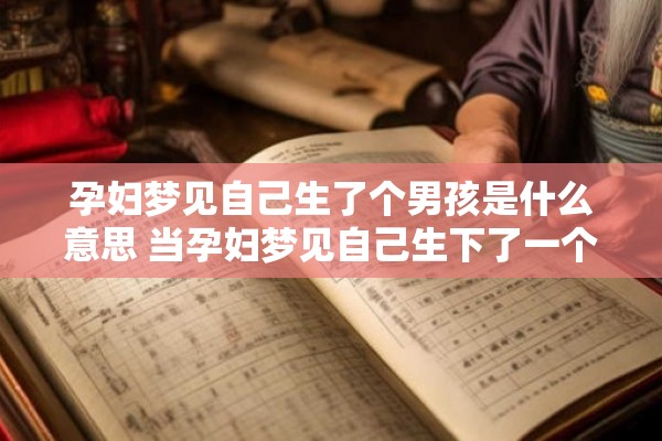 孕妇梦见自己生了个男孩是什么意思 当孕妇梦见自己生下了一个男孩时这样的梦境象征着什么意义
