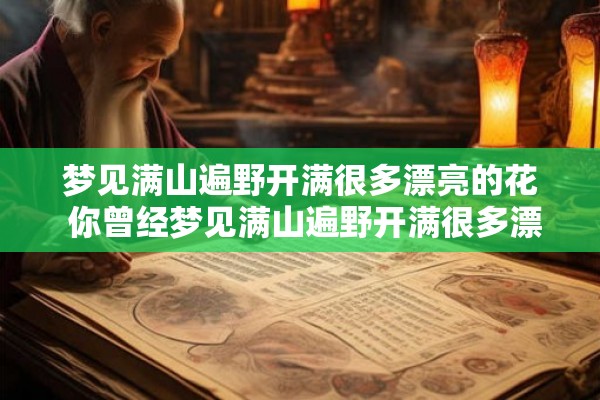 梦见满山遍野开满很多漂亮的花 你曾经梦见满山遍野开满很多漂亮的花吗 梦见满山遍野开满很多漂亮的花 你曾经梦见满山遍野开满很多漂亮的花吗