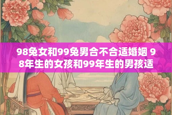 98兔女和99兔男合不合适婚姻 98年生的女孩和99年生的男孩适合结婚吗