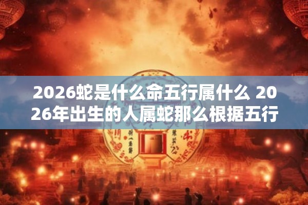 2026蛇是什么命五行属什么 2026年出生的人属蛇那么根据五行理论蛇属于哪个五行呢