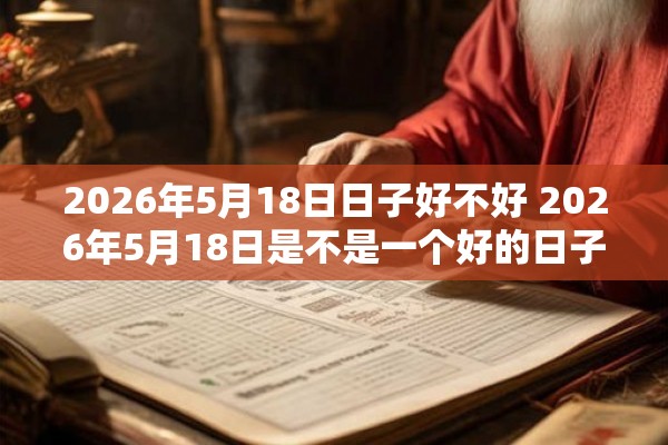 2026年5月18日日子好不好 2026年5月18日是不是一个好的日子 2026年5月18日日子好不好 2026年5月18日是不是一个好的日子