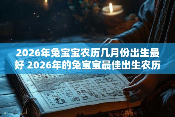 2026年兔宝宝农历几月份出生最好 2026年的兔宝宝最佳出生农历月份是几月