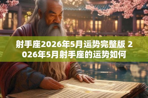 射手座2026年5月运势完整版 2026年5月射手座的运势如何 射手座2026年5月运势完整版 2026年5月射手座的运势如何