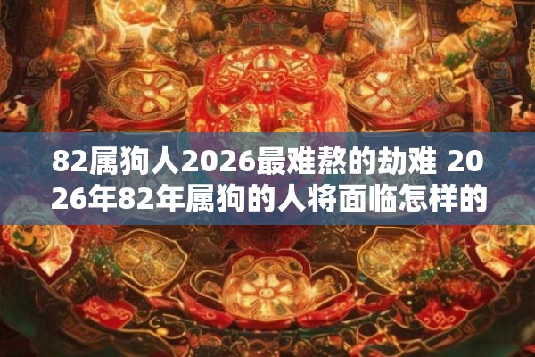 82属狗人2026最难熬的劫难 2026年82年属狗的人将面临怎样的劫难最难熬的是什么 82属狗人2026最难熬的劫难 2026年82年属狗的人将面临怎样的劫难最难熬的是什么