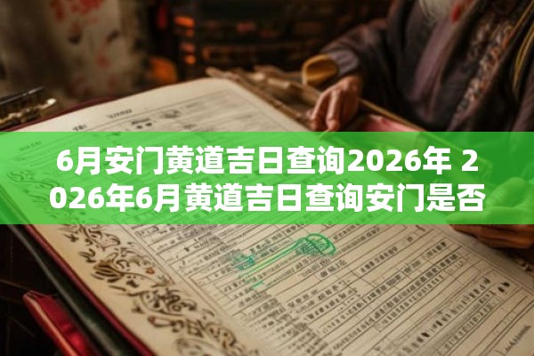 6月安门黄道吉日查询2026年 2026年6月黄道吉日查询安门是否适宜开业 6月安门黄道吉日查询2026年 2026年6月黄道吉日查询安门是否适宜开业