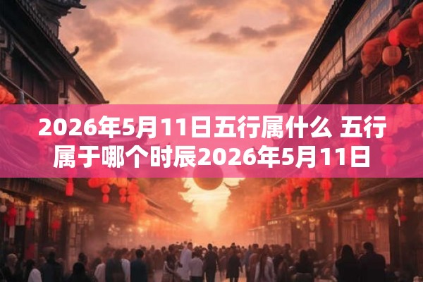 2026年5月11日五行属什么 五行属于哪个时辰2026年5月11日