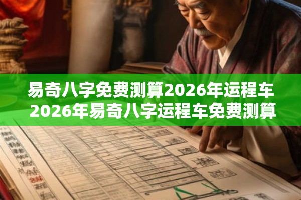 易奇八字免费测算2026年运程车 2026年易奇八字运程车免费测算可信吗 易奇八字免费测算2026年运程车 2026年易奇八字运程车免费测算可信吗