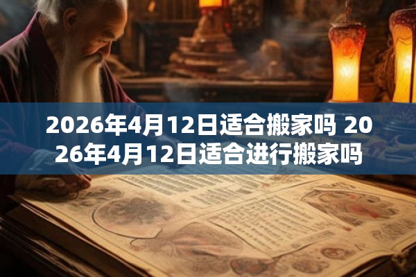 2026年4月12日适合搬家吗 2026年4月12日适合进行搬家吗