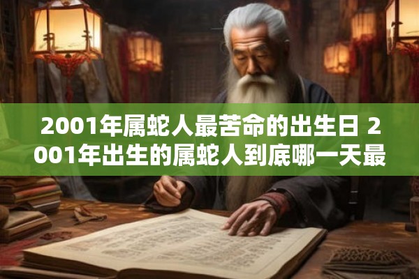 2001年属蛇人最苦命的出生日 2001年出生的属蛇人到底哪一天最苦命