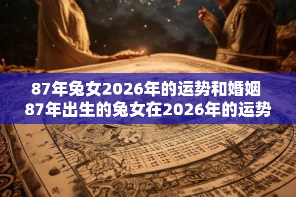87年兔女2026年的运势和婚姻 87年出生的兔女在2026年的运势和婚姻会如何