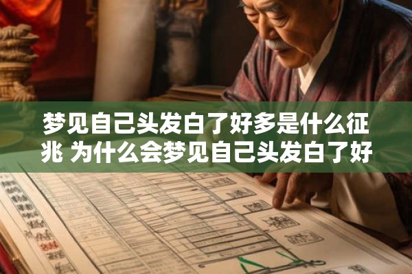 梦见自己头发白了好多是什么征兆 为什么会梦见自己头发白了好多这是什么征兆