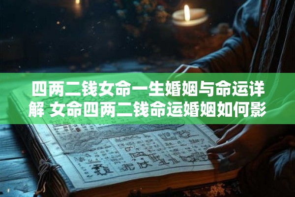 四两二钱女命一生婚姻与命运详解 女命四两二钱命运婚姻如何影响