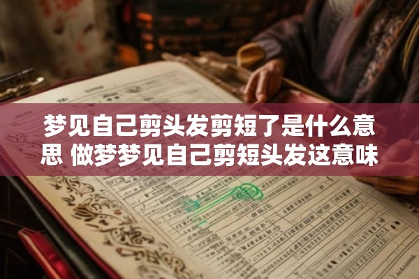 梦见自己剪头发剪短了是什么意思 做梦梦见自己剪短头发这意味着什么