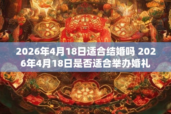 2026年4月18日适合结婚吗 2026年4月18日是否适合举办婚礼