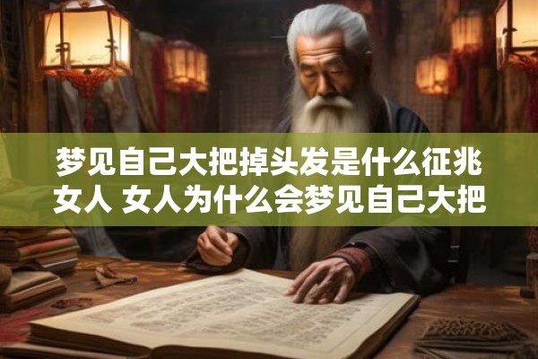 梦见自己大把掉头发是什么征兆女人 女人为什么会梦见自己大把掉头发