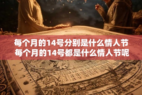 每个月的14号分别是什么情人节 每个月的14号都是什么情人节呢