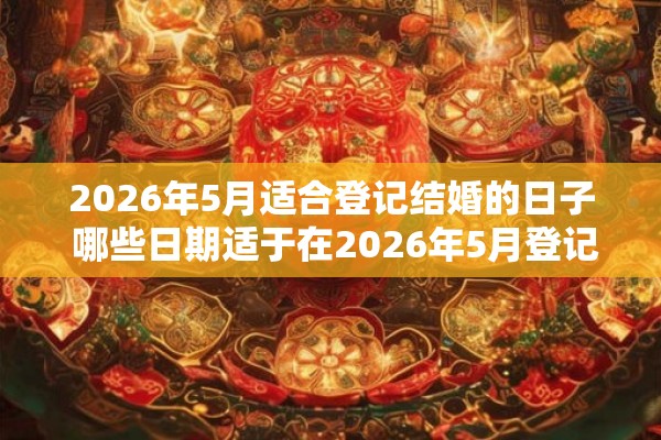 2026年5月适合登记结婚的日子 哪些日期适于在2026年5月登记结婚
