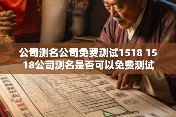 公司测名公司免费测试1518 1518公司测名是否可以免费测试