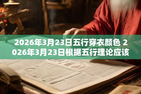 2026年3月23日五行穿衣颜色 2026年3月23日根据五行理论应该穿什么颜色的衣服