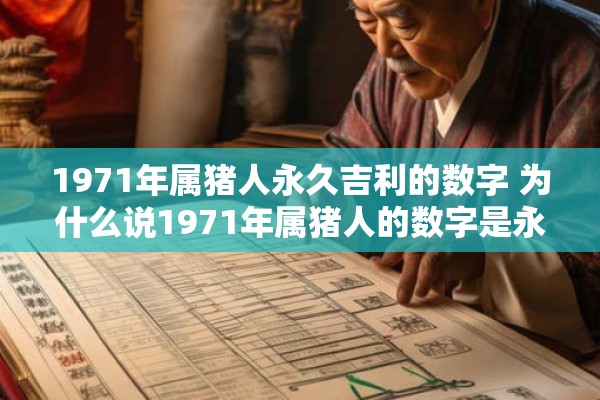 1971年属猪人永久吉利的数字 为什么说1971年属猪人的数字是永久吉利的 1971年属猪人永久吉利的数字 为什么说1971年属猪人的数字是永久吉利的