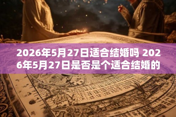 2026年5月27日适合结婚吗 2026年5月27日是否是个适合结婚的日子