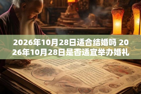 2026年10月28日适合结婚吗 2026年10月28日是否适宜举办婚礼
