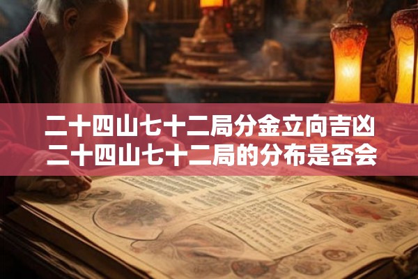 二十四山七十二局分金立向吉凶 二十四山七十二局的分布是否会影响金立向的吉凶