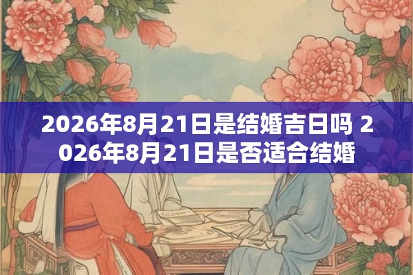 2026年8月21日是结婚吉日吗 2026年8月21日是否适合结婚 2026年8月21日是结婚吉日吗 2026年8月21日是否适合结婚