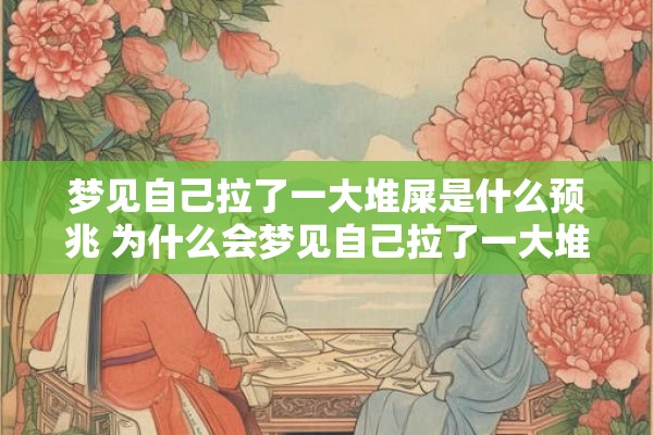 梦见自己拉了一大堆屎是什么预兆 为什么会梦见自己拉了一大堆屎是有什么特殊的预兆吗