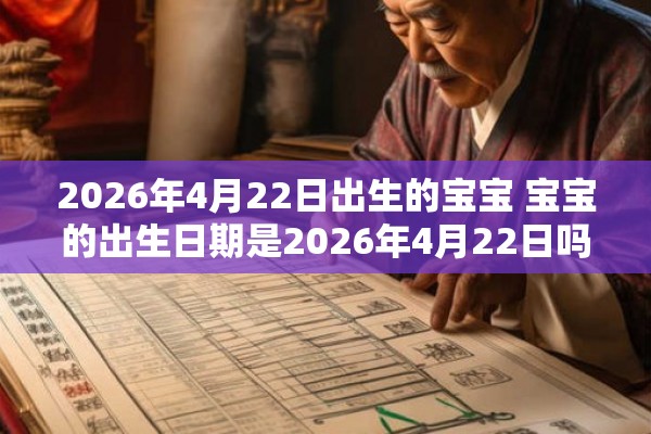 2026年4月22日出生的宝宝 宝宝的出生日期是2026年4月22日吗