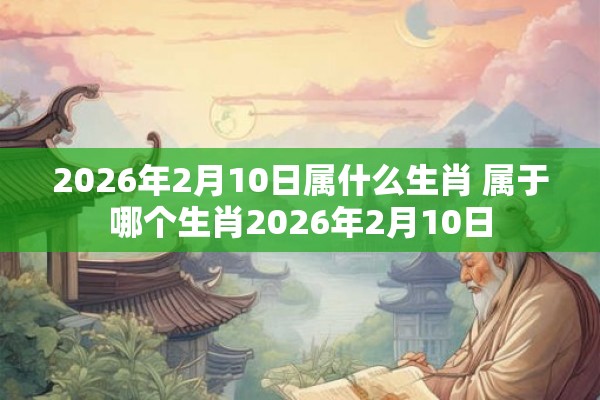 2026年2月10日属什么生肖 属于哪个生肖2026年2月10日
