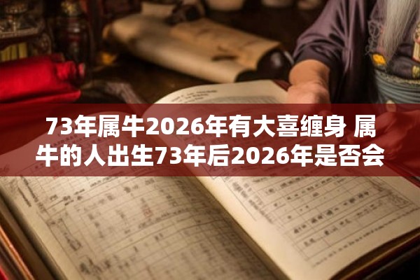 73年属牛2026年有大喜缠身 属牛的人出生73年后2026年是否会有大的喜事发生