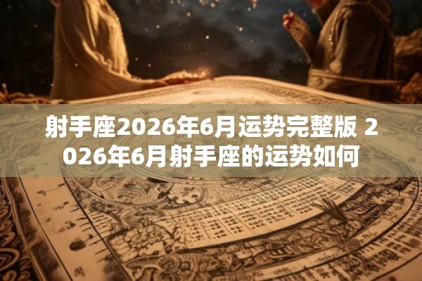 射手座2026年6月运势完整版 2026年6月射手座的运势如何 射手座2026年6月运势完整版 2026年6月射手座的运势如何