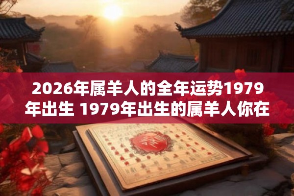 2026年属羊人的全年运势1979年出生 1979年出生的属羊人你在2026年的全年运程如何