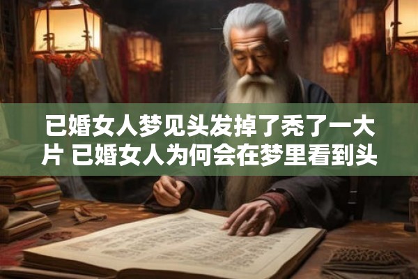 已婚女人梦见头发掉了秃了一大片 已婚女人为何会在梦里看到头发掉光秃了一大片