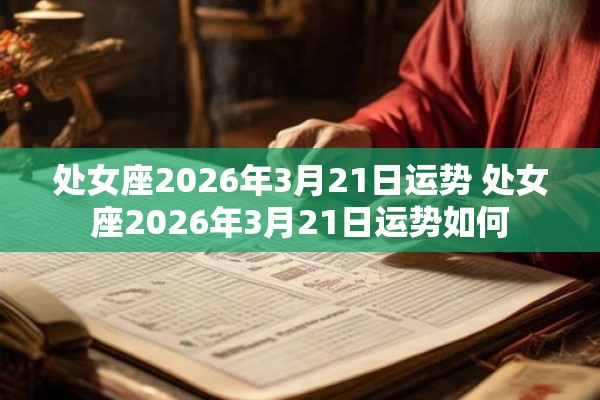 处女座2026年3月21日运势 处女座2026年3月21日运势如何 处女座2026年3月21日运势 处女座2026年3月21日运势如何