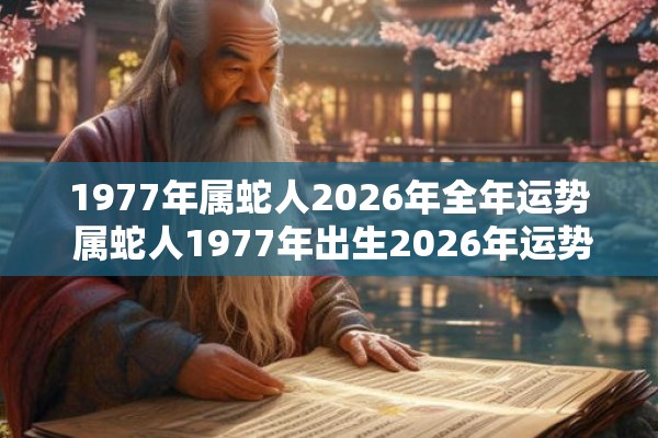 1977年属蛇人2026年全年运势 属蛇人1977年出生2026年运势如何 1977年属蛇人2026年全年运势 属蛇人1977年出生2026年运势如何