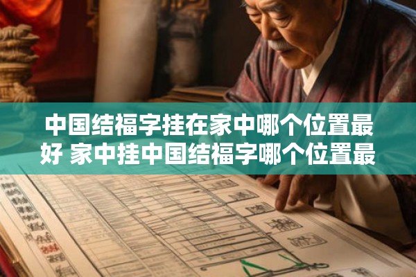 中国结福字挂在家中哪个位置最好 家中挂中国结福字哪个位置最旺财招福