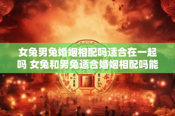 女兔男兔婚姻相配吗适合在一起吗 女兔和男兔适合婚姻相配吗能否在一起