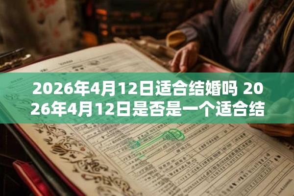 2026年4月12日适合结婚吗 2026年4月12日是否是一个适合结婚的日子
