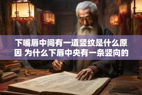 下嘴唇中间有一道竖纹是什么原因 为什么下唇中央有一条竖向的皱纹