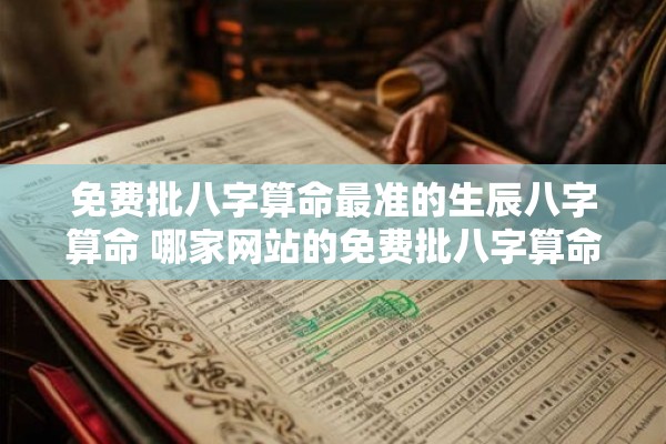 免费批八字算命最准的生辰八字算命 哪家网站的免费批八字算命生辰八字算命最准