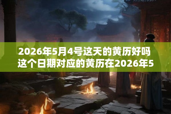 2026年5月4号这天的黄历好吗 这个日期对应的黄历在2026年5月4号这一天是否宜于行事 2026年5月4号这天的黄历好吗 这个日期对应的黄历在2026年5月4号这一天是否宜于行事