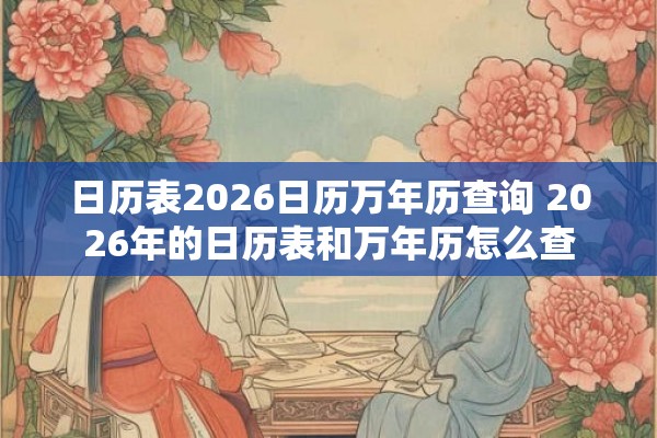 日历表2026日历万年历查询 2026年的日历表和万年历怎么查