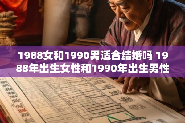 1988女和1990男适合结婚吗 1988年出生女性和1990年出生男性是否适合步入婚姻殿堂